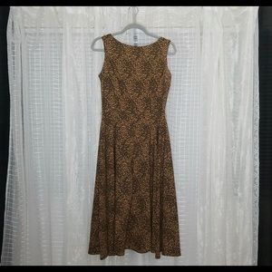 Bettie Page leopard swing dress
